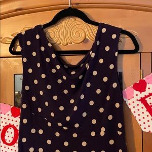 Purple with Tan dots Dress